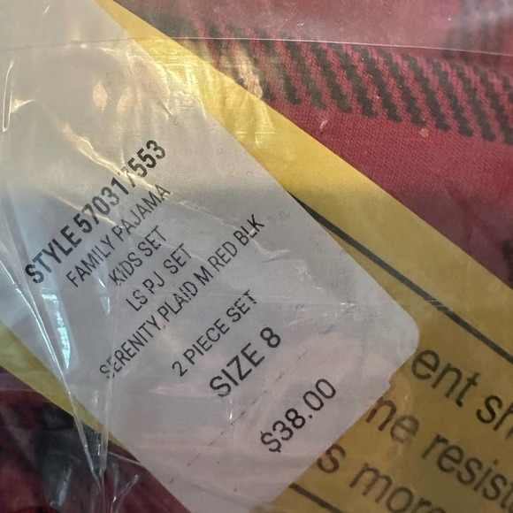 SOMA SERENITY PLAID - Red and Black -  Kids Size 3T - NWT - Picture 4 of 4